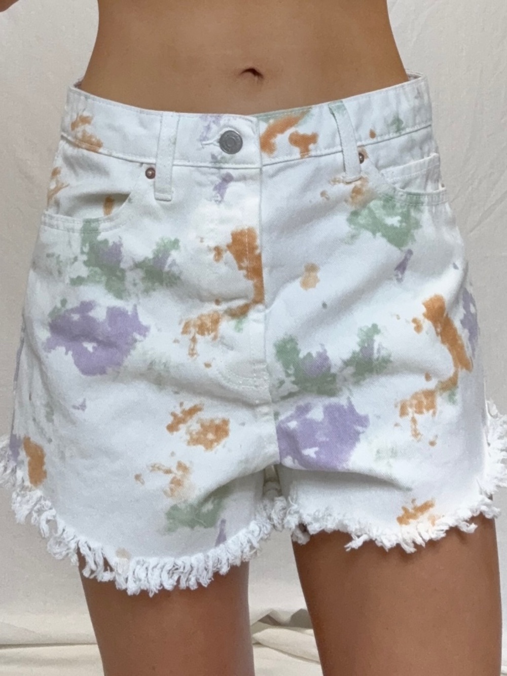 Wild Fable tie-dye fringe shorts